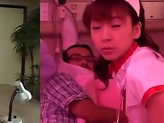Karen Ichinose, wild Asian nurse gets teen pussy fingered