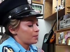 Uniformed Cop Pawnee Drilled In Office