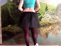 A young girl shows her shapely figure, masturbates and urinates. HD