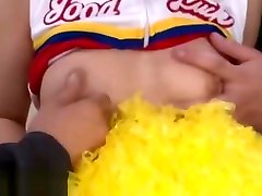 Japanese 18yo cheerleader fucked in the locker room