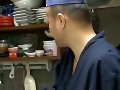 Drunk girl fucked by chef at restaurant