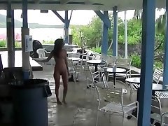 Group of naked brunette teens goes on vacation with no clothes rope choking nude