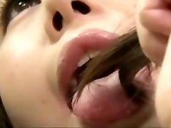 Japanese Schoolgirl - Hair Fetish - Hair in Mouth - Hairjob - Wet Hair