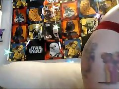 Tattooed YouTube Gamer Girl Dildo DP Masturbation Live