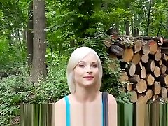 Sexy Blonde European porn hootist videod in Public