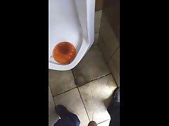marking a gas station urinal