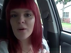 Emo japani boobs tits teasing in the car