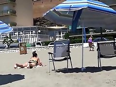 young Spaniard pickup on the beach for s 37 and fucked