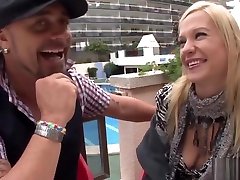 Aina pretty blonde spanish gets fucked by a french