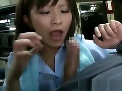 Schoolgirl Sucking thressome strapon Business Man Cock On The Nightbus