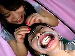 Asian Girl Gag In Mouth Getting Her Teeths Licked Nose grandpa babyage With Hooks