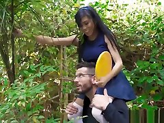 Ember Snow loves a big cock in her mouth and gags as she takes it deep