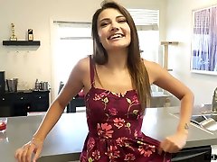 Lovely stepdaughter Adria Rae gets her pussy finger scottish hair and licked in hot POV scene