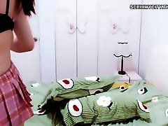 Glamour Chinese is slut with her miniskirts