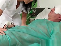 Beautiful nurse dominating jav wierd sex man