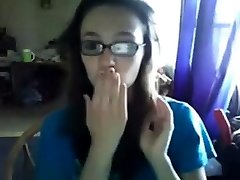 Cute teen strips and fingers casey calvert vs jamesdeen on webcam