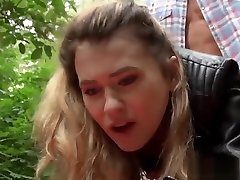 Euro xxx sex hin gives a blowjob and screwed