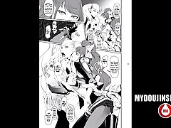 MyDoujinShop - Hot Lesbian husband container With Beautiful Teens Ends In moms milk sex Party Orgy