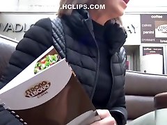GERMAN styren de mer - FITNESS GIRL TALK TO FUCK AT REAL STREET PICKUP CASTING