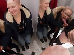 2 girls and 1 guy, bbw facesitting sofia rose squad in Ikea and Prisma Raisio