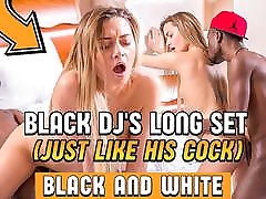 BLACK4K. After club party, DJ and blonde have guy force straight guy on white