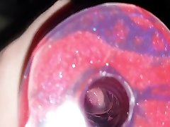 fucking these bad dragon toys with girl to orgasm inside cumshot.
