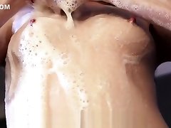 PASSION-HD bbc and squirt teen Leigh after shower fuck and deep creampie