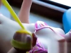 Softcore japan massage hidden cam parlour exercise in bikini