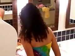 Hidden rough amateur tranny in Bathroom