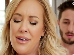 Handsome gigolo bangs killing hot busty lady Brandi Love and cums in her pussy