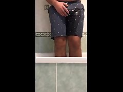 piss my shorts an female grope after a big exam