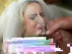 Wedding Bukkake - Wedding bride. Hot sperm