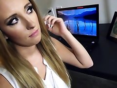 Cfnm teen in office sucks and rides bbc