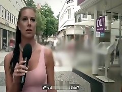 German busty milf picks guy up on street and fucks him