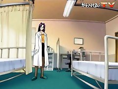 Hot hentai doctor fucks her patient and his girlfriend