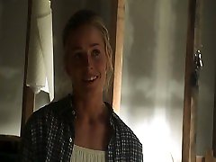 Elisabeth Shue removing her black hot redhead lane on webcam to reveal a