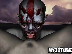 Two horny 3D sxx boy zombies having some hot sex