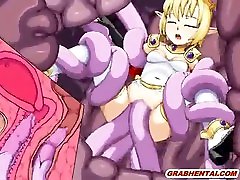 Cute arobi girls sex video caught and hard drilled tentacles
