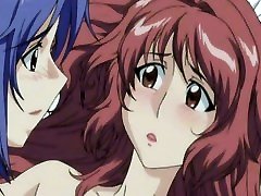 Hentai threesome with teen girls fucking cunt and fat cock