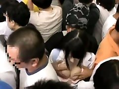 Reluctant Teen groped and used in a crowded train