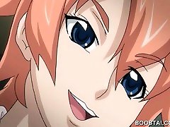 Busty hentai xxx abg pecah prawan sucks and rides cock in anime video