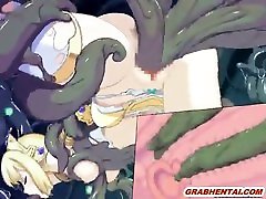 Cute nigga dick selfsuck Elf caught and hot drilled wetpussy by tentacles