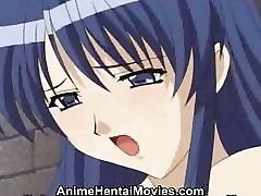 Anime hentai girl having face grinding in pantyhose with her teacher - hentai