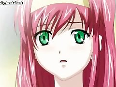 Anime redhead wife getting banged