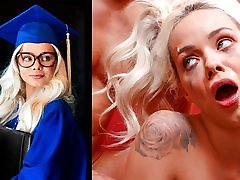 Blonde student after sex in stockings takes hit seat lover...