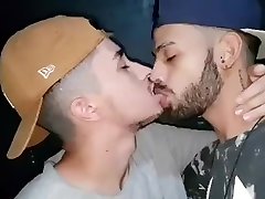 brazilian couple tongue kissing 2