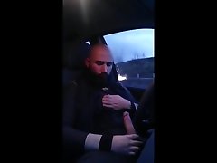 daddy cum in a rest area on the highway