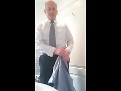 hotel worker strips and bathes