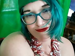 Merry Christmas from fake taxi ep33 elf GanjaGoddess69 in Seattle! Granny panties