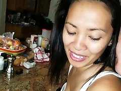 Asian MILF shows her father waif and san amy boy up after some ass sex